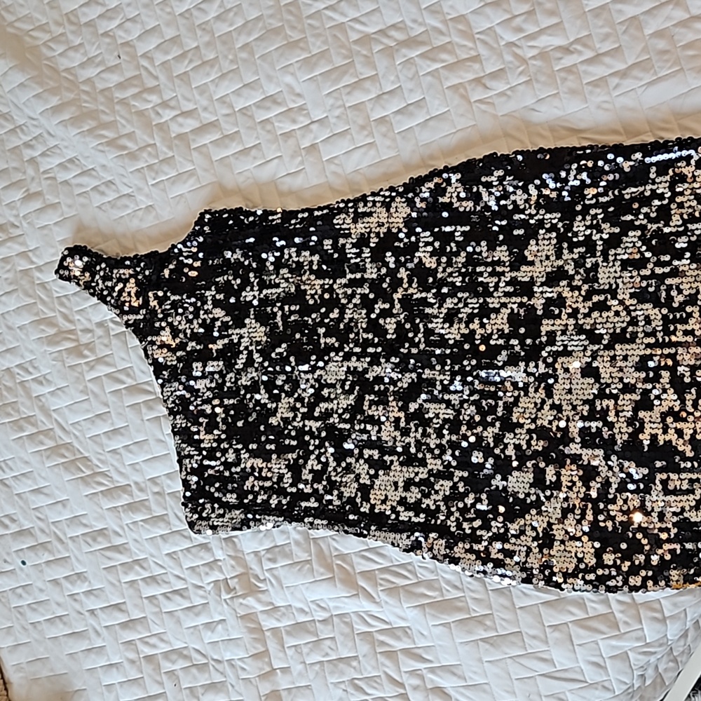 One Shoulder Sequin Dress